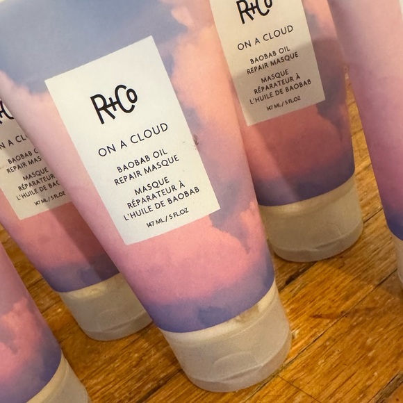 R+Co Other - R+Co On a Cloud Baobab Oil Repair Masque - Pink and Purple Design